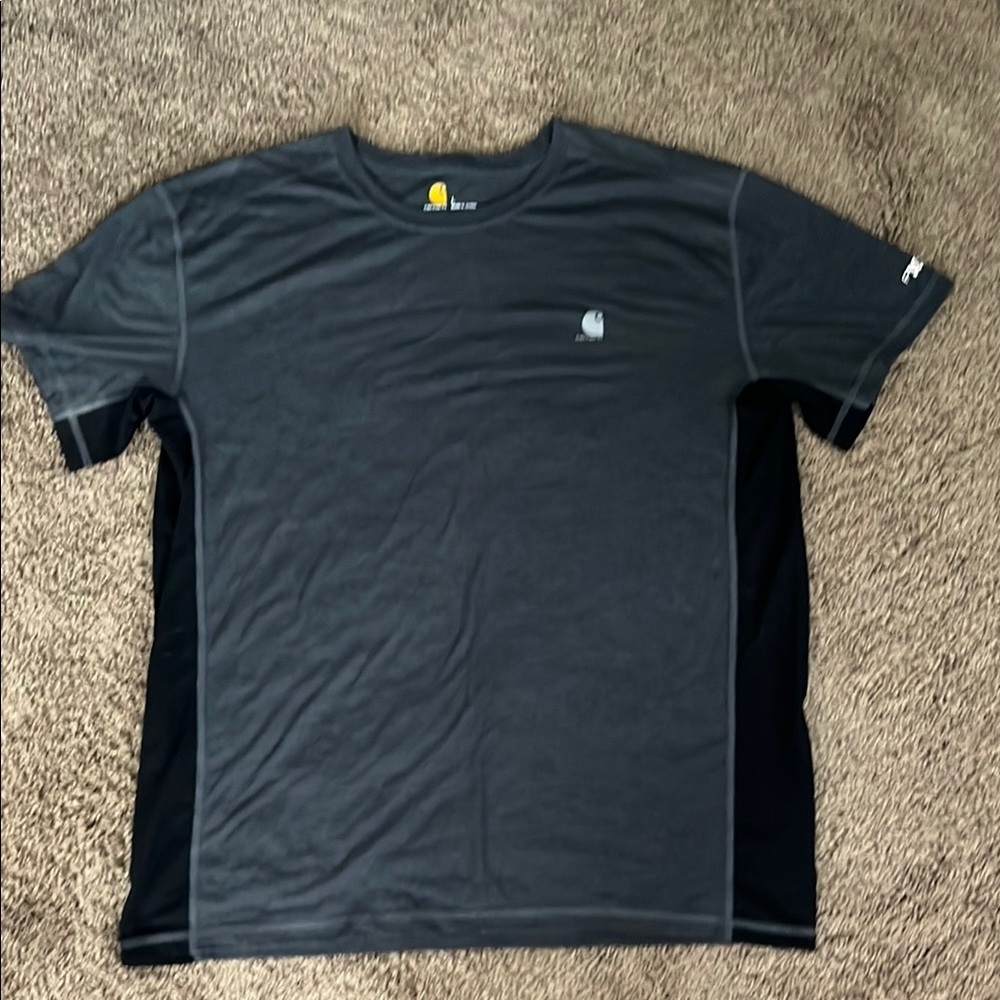 Carhartt Men's Gray/Black Force Extreme Short Sleeve T-Shirt Excellent